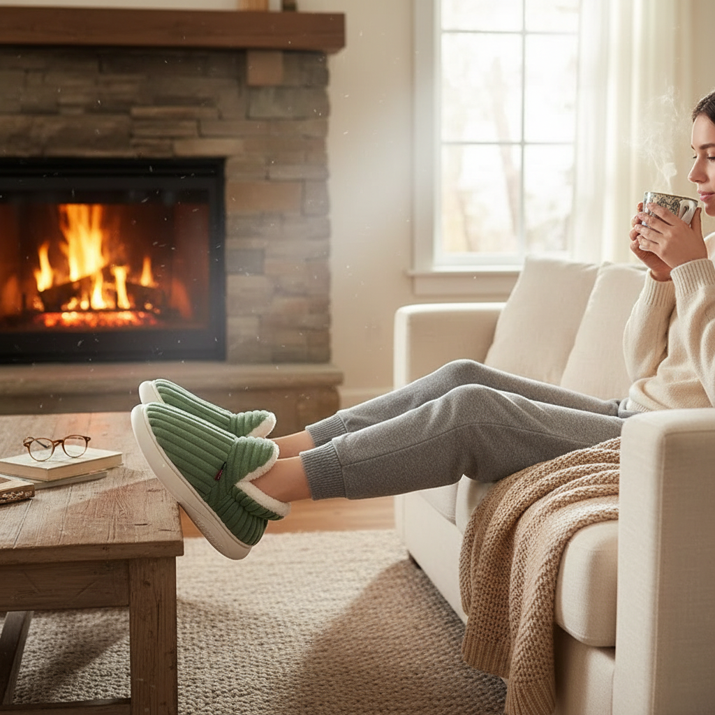 Evshine Soft Sole Slippers For Women Winter Fashion Women Fur Slippers Fuzzy Plush Men Slippers Warm Furry Women Cotton Shoes