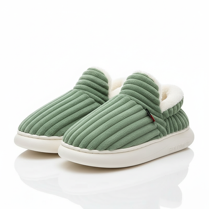 Evshine Soft Sole Slippers For Women Winter Fashion Women Fur Slippers Fuzzy Plush Men Slippers Warm Furry Women Cotton Shoes